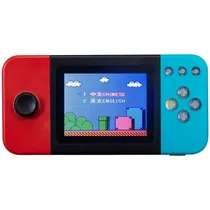 Console Portátil Game Box D20 de 2.8" com 500 Jogos - Vermelho/Azul (Inglês Chinês)