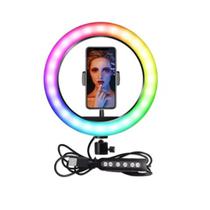 LED Iluminador Ring Light RGB MJ22 56CM + Tripe