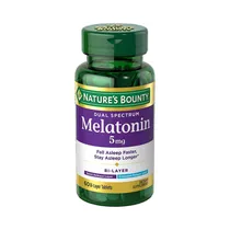 Vitaminas Nature's Bounty Melatonin Dual Bi-Layer 5MG 60 Cápsulas