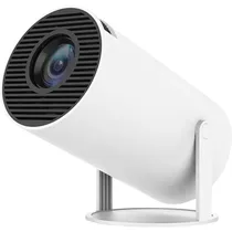 Projetor LED Smart BS-HY300 / 8K / Ultra HD / Android 13 / Wifi / Bluetooth / HDMI / USB / 110-240V - Branco