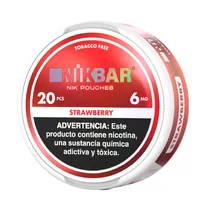 Pouches Nikbar Pouches Strawberry 6MG