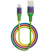 Cabo Micro-USB Elg M510RB 1M 2.4A Arco-Íris