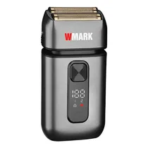 Barbeador Eletrico Shaver Wmark NG-986 Super Close Profissional Sem Fio / 7000-7500RPM / 1400MAH / Recarregavel - Gray
