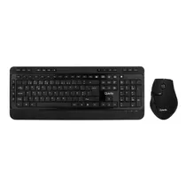 Kit Mouse e Teclado Quanta QTKTM Elite - Sem Fio - 1600DPI - Português - Preto  Kit Mouse e...