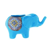 Maceta de Cerámica Concepts 445-344310 Elefante Celeste