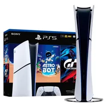 Console Sony Playstation 5 Slim CFI-2015B Astro Bot e Gran TURISMO7 Digital 1TB SSD- Branc