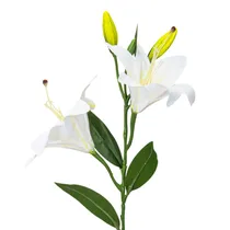 Lírio Artificial Decorativo - Branco