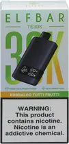 Vape Descartável Elf Bar TE30K Bubbaloo Tutti Frutti 30000 Puffs