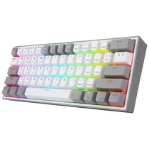 Teclado Redragon K616-RGB Fizz Pro BT/Wifi Whit/GR White/Gray