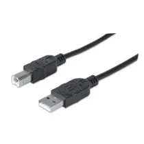 Cable USB 5MTS p/Imp Manhattan 337779 480MBPS Negro