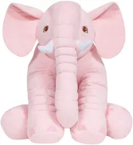 Almofada de Pelúcia Elefante Gigante Buba 7562 Rosa (60CM de Altura)