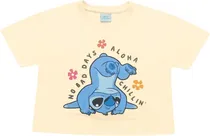 Blusa Fakini Kids 10.25.02633 - Lilo & Stitch - Feminino