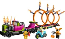 Lego City Stunt Truck & Ring Of Fire Challenge - 60357 (479 Peças)