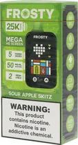 Vape Descartável Frosty Mega HD Sour Apple Skitz - 25000 Puffs