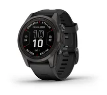 Garmin Relógio Fenix 7S Pro Sapphire Solar Carbon Gray DLC Titanium With Black 42MM 010-02776-10