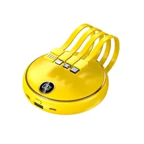Carregador Portatil Powerbank Luo LU-6074 / 10800MAH / 22.5W / USB-C / Lightning / Micro-USB / USB-A - Amarelo