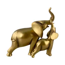 Figura Decorativa de Elefante Concepts 437-4910568 22 CM Dorado