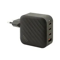 Fonte Carregador Vezr VF04- 100W - USB-C - USB-A - Bivolt - Preto