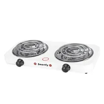 Fogareiro Fogão Eletrico Smartfy FG03W / 2 Bocas / 2000W / 110V ~ 60HZ - Branco