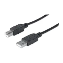 Cable USB 3MTS p/Imp Manhattan 333382 480MBPS Negro