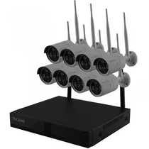 DVR Tucano Kit 8CH/ 8-Cam s/fio WF08