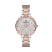 Relógio Analógico Feminino Daniel Klein Premium DK.1.12529-3 - Prata/Rosa Ouro