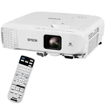 Projetor Epson Powerlite E20 de 3.400 Lúmens com HDMI e VGA Bivolt - Branco