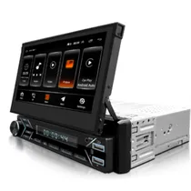 Retratil 1DIN Android 2+32 Carplay Sem Fio - Android Auto