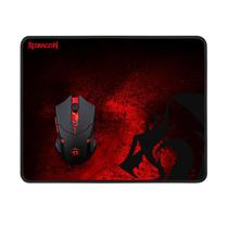 Mouse Gaming Redragon USB + Mouse Pad M601WL-Ba 2 Em 1 Preto/Vermelho