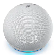 Amazon Echo Dot Alexa 4 Geracao com Relogio - Branco