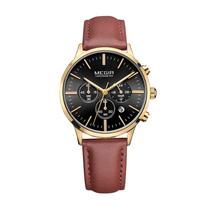 Relogio Analogico Feminino Megir Chronograph ML2011LGDBN-1N3 - Dourado/Marrom