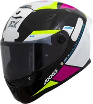 Capacete para Moto Axxis Hummer B Mir E8 - Tamanho XL (61-62) - Gloss Black