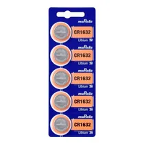 Pilha CR1632 Murata Lithium 3V - PACK-5  Pilha CR163...