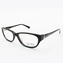 Óculos de Grau Feminino Visard BC 101 C1 53-18-135 - Preto $