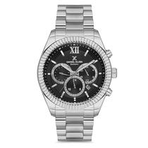 Relogio Analogico Masculino Daniel Klein DK.1.12769-3 Exclusive Gents / Pulseira de Aco Inoxidavel - Prata/Preto