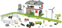 Toys Set de Animais de Fazenda Zhong Jieming Q9899-ZJ82 (117 Peças)