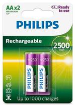 Pilha Recarregavel AA Philips R6B2RTU25/97 (2 Unidades)