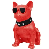 Speaker Dog MZ 015 - Vermelho (Caixa com Detalhes)