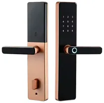 Fechadura Eletrônica Digital Tuya QL- S819 Inteligent Lock Wifi Bronze