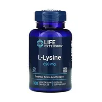 L-Lysine 620MG Life Extension 100 Cápsulas
