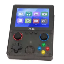 Console Game Portatil X6 / 3.5" / TF Card / 3D - Preto/ Transparente Console Game Portatil X6 / 3.5" / TF Card / 3D - Preto/ Transparente