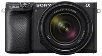 Kit Câmera Sony Aplha 6400 (ILCE-6400M) e 18-135MM F3.5-5.6 Oss Preto