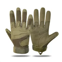 Luvas Táticas para Motocicleta de Dedo Completo SP59002 Tam. L - Verde Oscuro