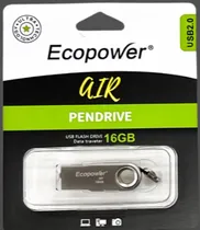 Pen Drive 16GB Ecopower Air Metal Silver 2.0
