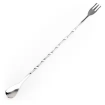 Garfo Colher para Mistura de Coquetel e Sucos de Aço Inoxidável 26CM
