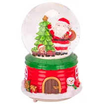 Globo de Neve Cenário de Natal.A Pilha 14CM Altura 8CM Diametro