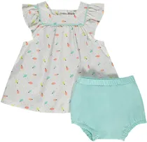 Conjunto para Bebê Orchestra HB0112-Bla Feminino (2 Peças)