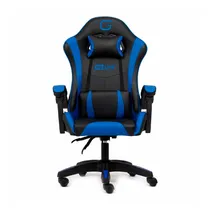 Cadeira Gamer Goline - com Apoio - Ajustável - Azul e Preto
