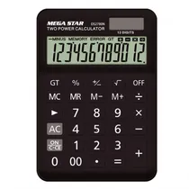 Calculadora Megastar DS2780N 12 Digitos - Black