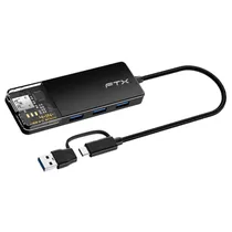 Hub 4 Portas FTX FTX-HUBT3-PB 4 USB3.0 Type-C
